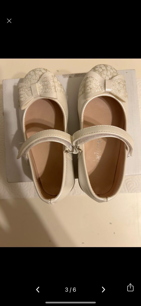 Krem Rengi Kız Çocuk Babet - Görsel 3