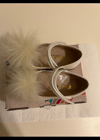 NuBebe Krem Rengi Ponponlu Babet - Görsel 5