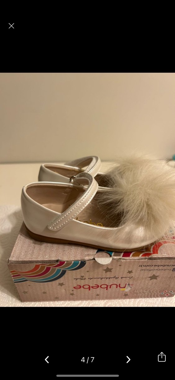 NuBebe Krem Rengi Ponponlu Babet - Görsel 3