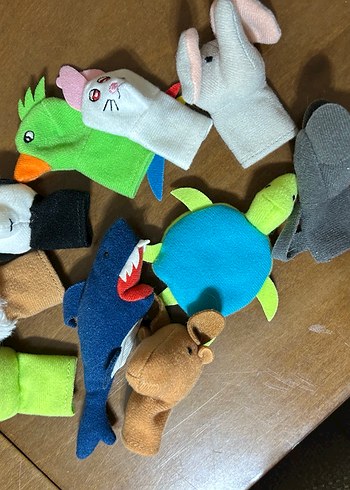 İkea Renkli Hayvan Parmak Kuklaları Seti - Görsel 6