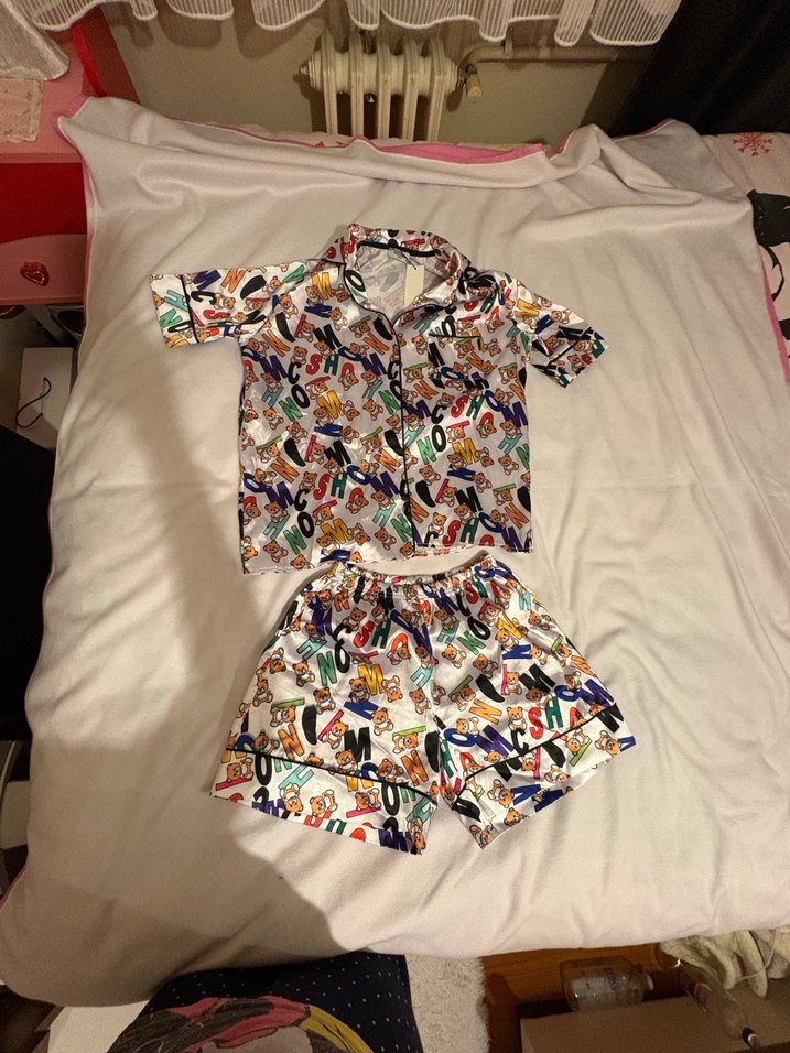 Moschino Love Ayıcık Desenli Pijama etiketli - Görsel 5