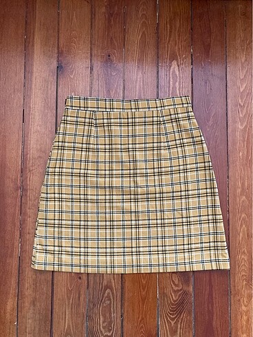 Ekoseli kısa etek - Görsel 4