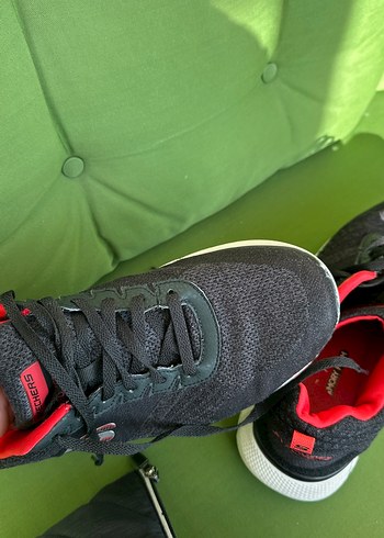 Siyah Bağcıklı Erkek Spor Ayakkabı Skechers - Görsel 9