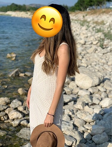Dantelli iç astarlı salaş yazlık elbise