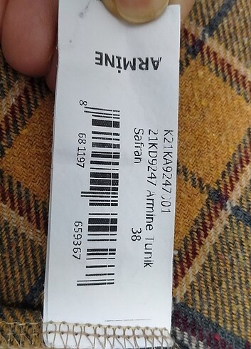 38 Beden Armine oduncu gömlek tunik