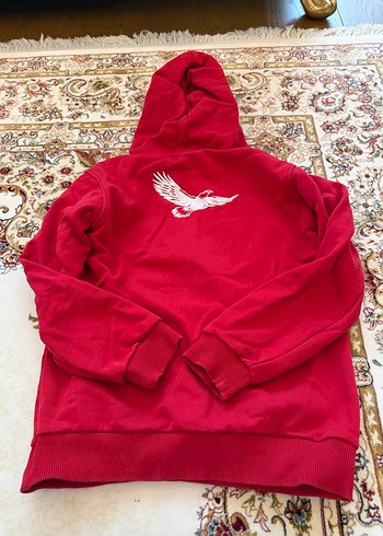 Sınav koleji Kırmızı Kapüşonlu unisex Sweatshirt - Görsel 5