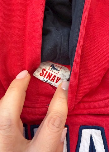 Sınav koleji Kırmızı Kapüşonlu unisex Sweatshirt - Görsel 7