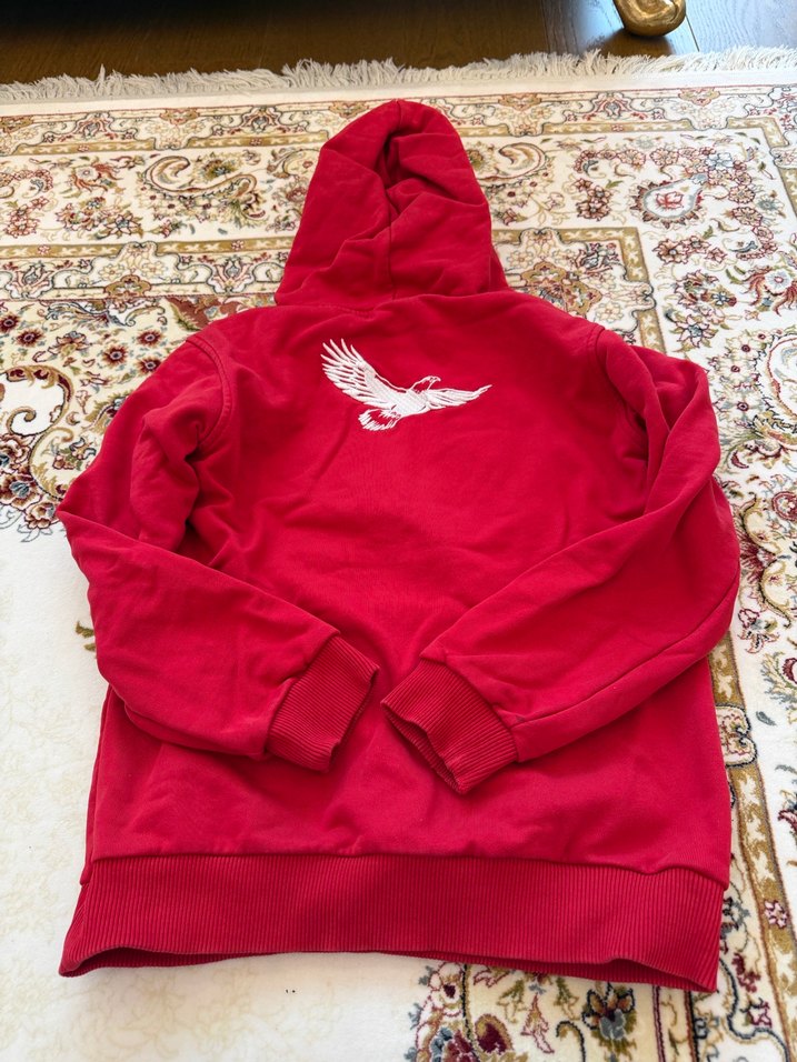 Sınav koleji Kırmızı Kapüşonlu unisex Sweatshirt - Görsel 5