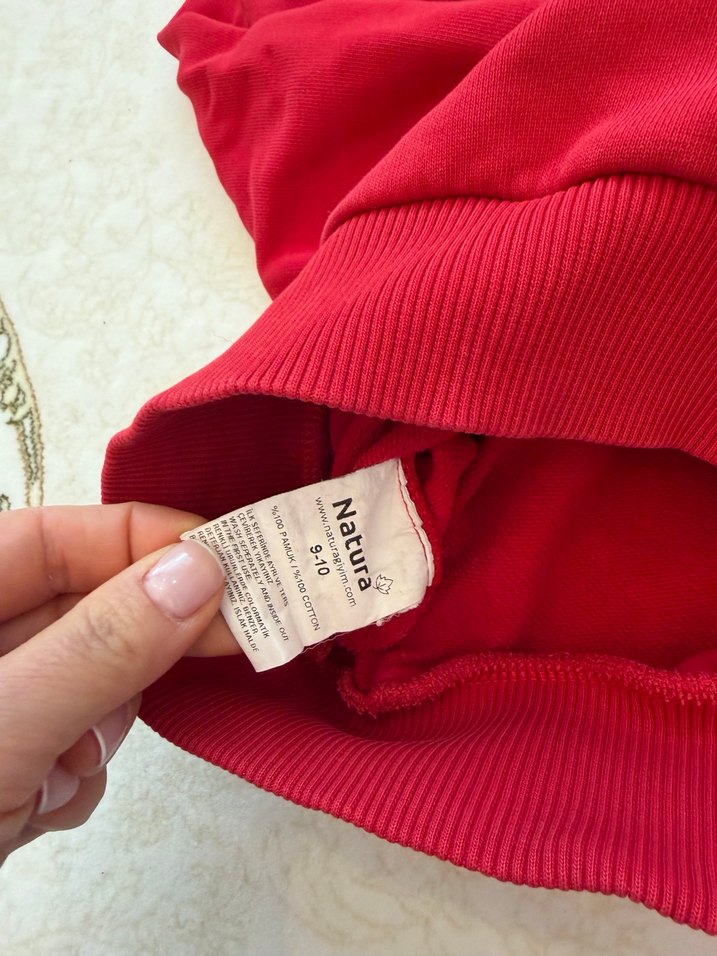 Sınav koleji Kırmızı Kapüşonlu unisex Sweatshirt - Görsel 4