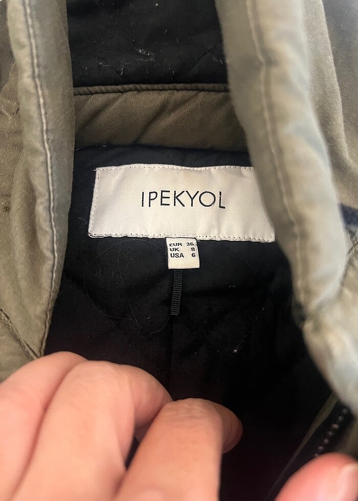 İpekyol 36 yazıyor 34-36-38 uyumlu pul işlemeli parka. Az ve tem - Görsel 2