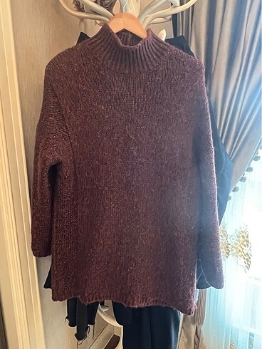 pekyol marka small yazıyo oversize 36-38-40 uyumlu triko kazak t