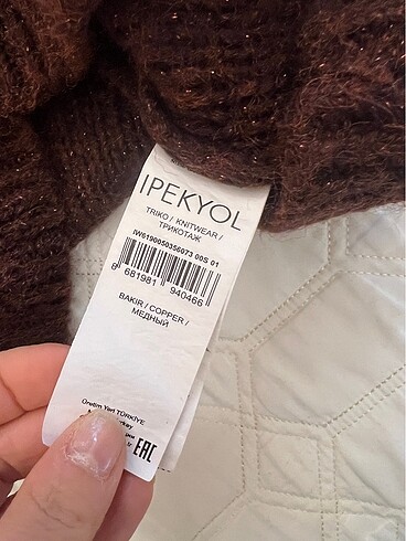 ipekyol pekyol marka small yazıyo oversize 36-38-40 uyumlu triko kazak t