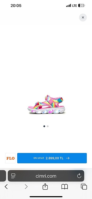 Skechers orj 32 no light ışıklı sandalet, az ve temiz kullanıldı