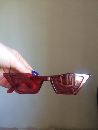 Bordo Vintage görünümlü güneş gözlüğü / Cat eye gözlük
