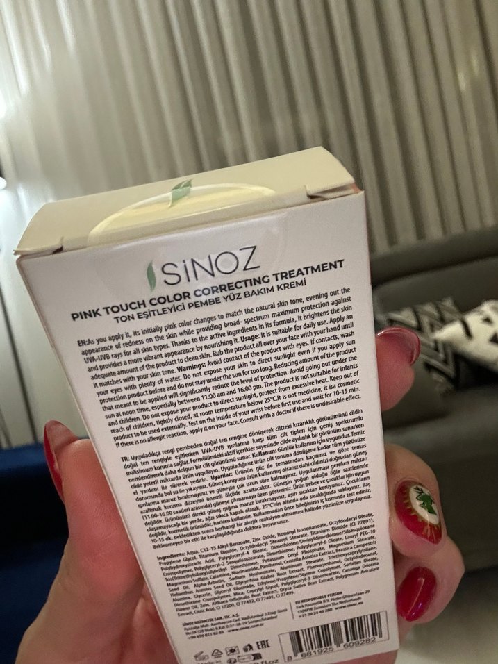 Sinoz SPF50 Renk Düzeltici Güneş Kremi - Görsel 3