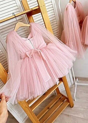 Pembe cocuk abiye