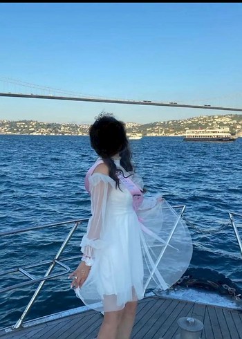 Uzun Kollu Drapeli Beyaz Bohem Gelinlik - Görsel 2