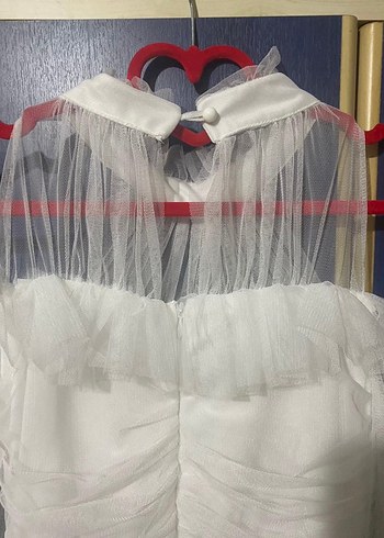 Uzun Kollu Drapeli Beyaz Bohem Gelinlik - Görsel 5