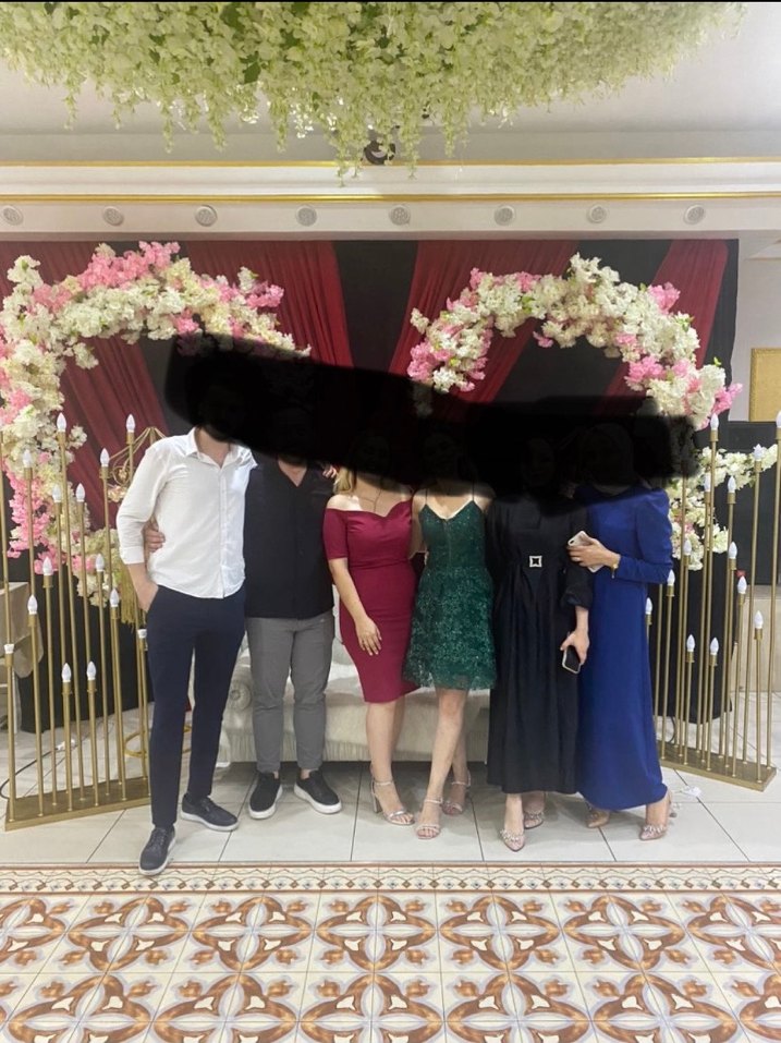 Bordo Kayık Yaka Modern Kalem Elbise - Görsel 3