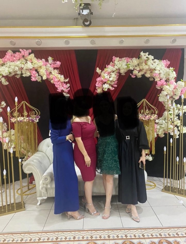 Bordo Kayık Yaka Modern Kalem Elbise - Görsel 2