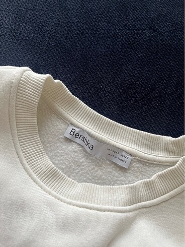 s Beden beyaz Renk Beyaz bershka sweat oversize