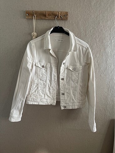 Mango beyaz jean ceket