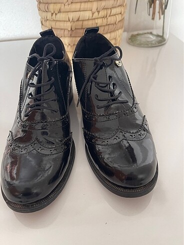 Pierre Cardin Oxford siyah ayakkabı