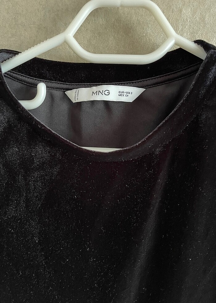 Kadife vatkalı bluz - Görsel 2