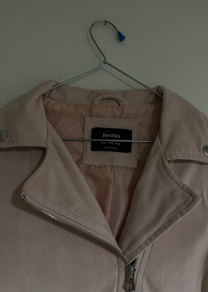 Pudra biker ceket - Görsel 2