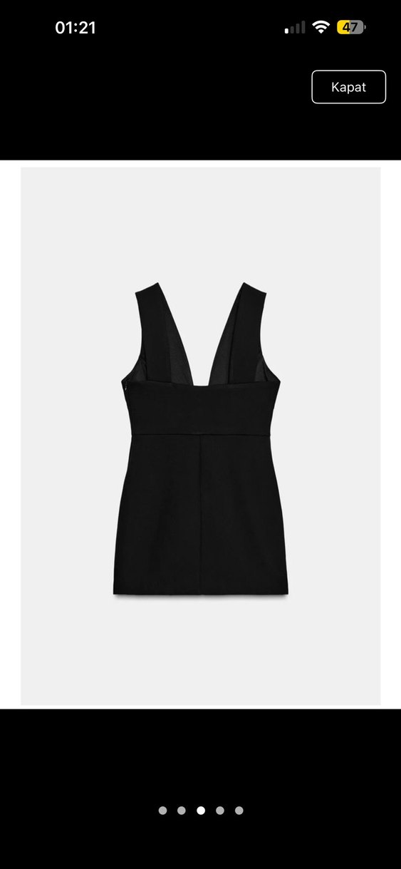 Zara Siyah Elbise - Görsel 3