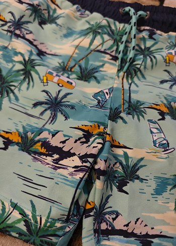 Erkek Çocuk Renkli Deniz Şortu - Görsel 3