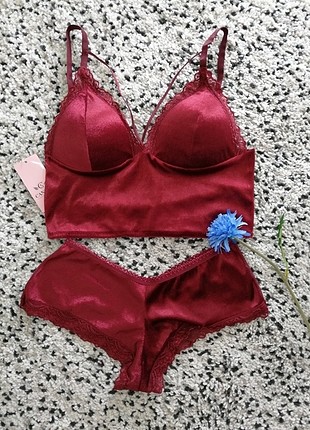 Kadife Bralet takım 