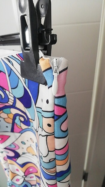 İspanyol paça desenli pantolon  - Görsel 3