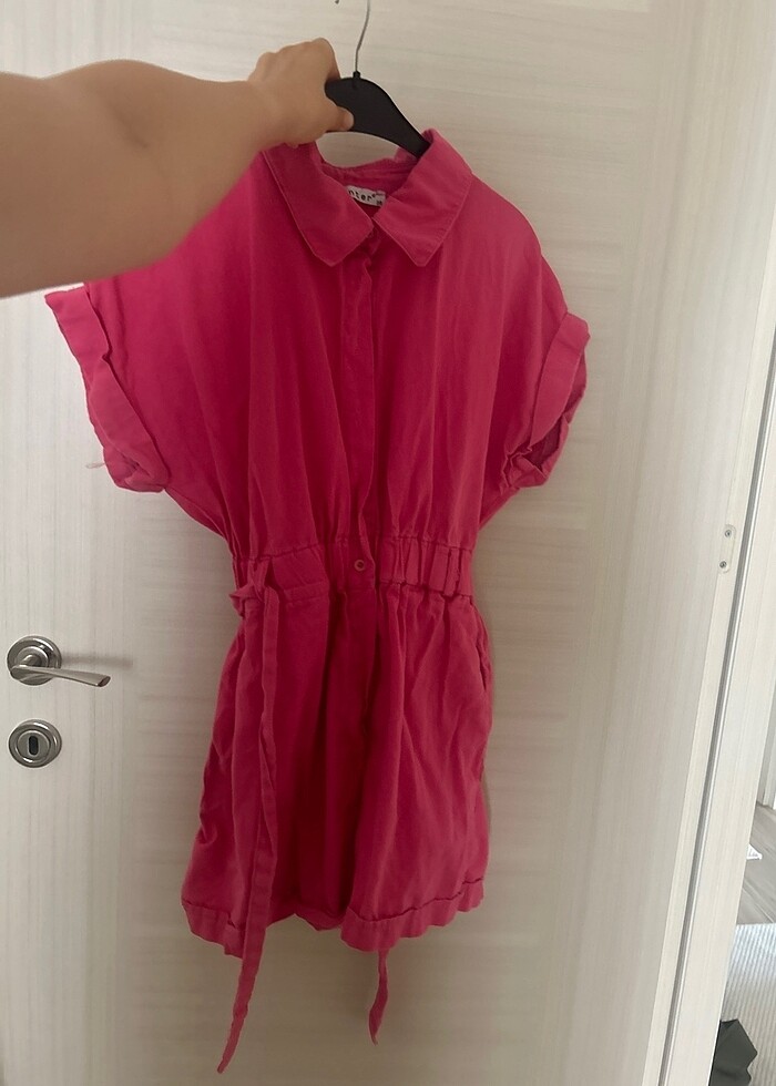 Fuşya pembe tulum - Görsel 3