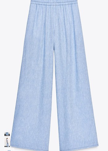 42 Beden mavi Renk Zara L Xl alt üst takım yeni etiketli