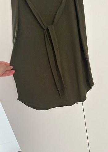 İpekyol haki kendineden kemerli penye elbise yeni etiketli - Görsel 6