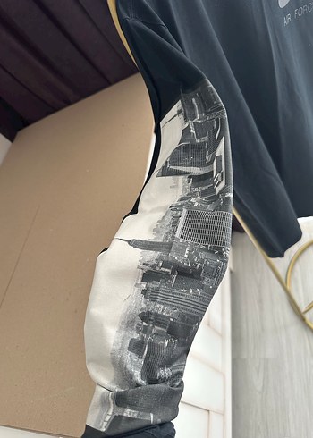 M neden orjinal Nıke kolları baskı detaylı sweat - Görsel 3