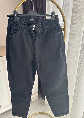 Berskha 38 beden bel lastik detaylı kot pantolon - Görsel 4