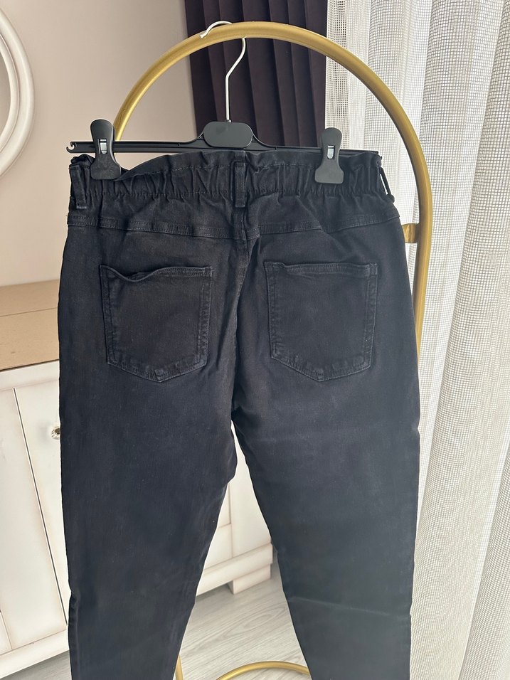 Berskha 38 beden bel lastik detaylı kot pantolon - Görsel 5