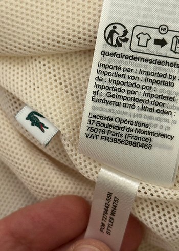 Lacoste Beyaz  Rahat Eşofman Takımı L beden - Görsel 5