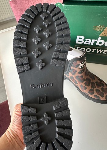 Barbour Leopar Desenli Kahverengi Blok Topuklu Bot - Görsel 4