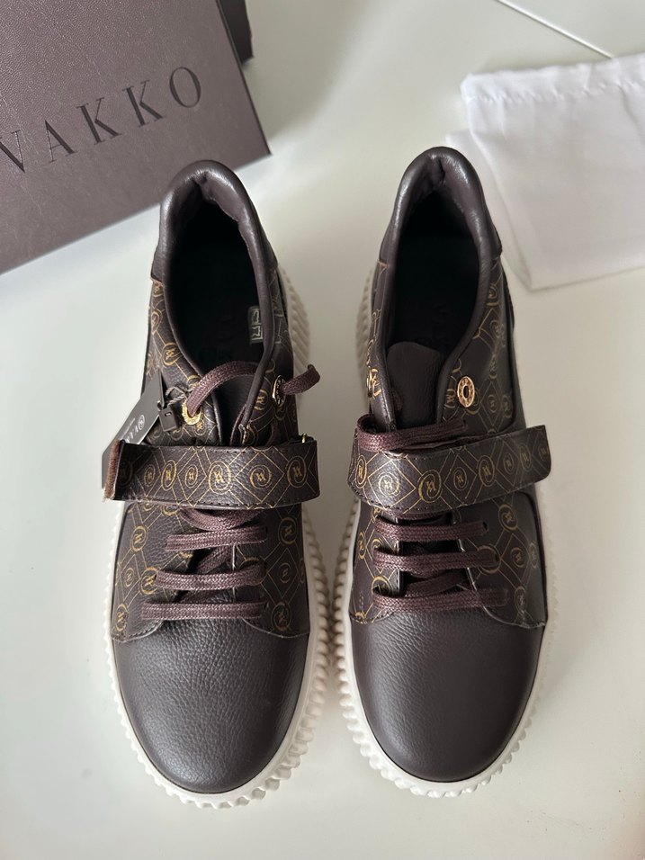 Vakko Kahverengi Platform Kadın Spor Ayakkabı - Görsel 2