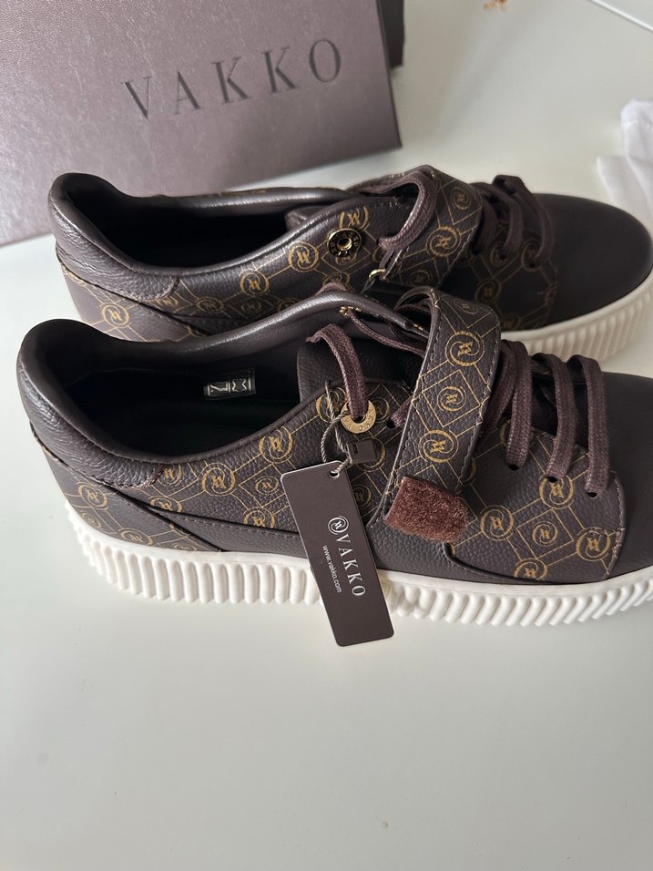 Vakko Kahverengi Platform Kadın Spor Ayakkabı - Görsel 3