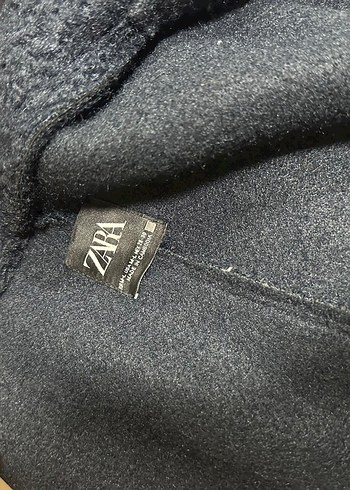 Zara L beden bürümcük lacivert ceket - Görsel 5