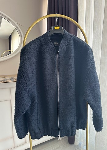 Zara L beden bürümcük lacivert ceket - Görsel 8