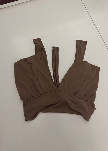 Koyu Bej Mini Spor Sütyeni