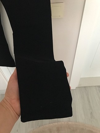 L xl siyah sert kumas tayt görünümünde pantolon 