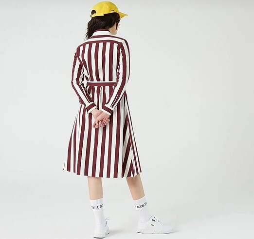 Lacoste Lacoste 40 beden bordo gömlek elbise yeni etiketli