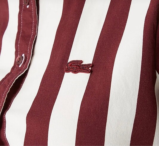 40 Beden Lacoste 40 beden bordo gömlek elbise yeni etiketli