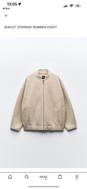 Buklet oversize ceket